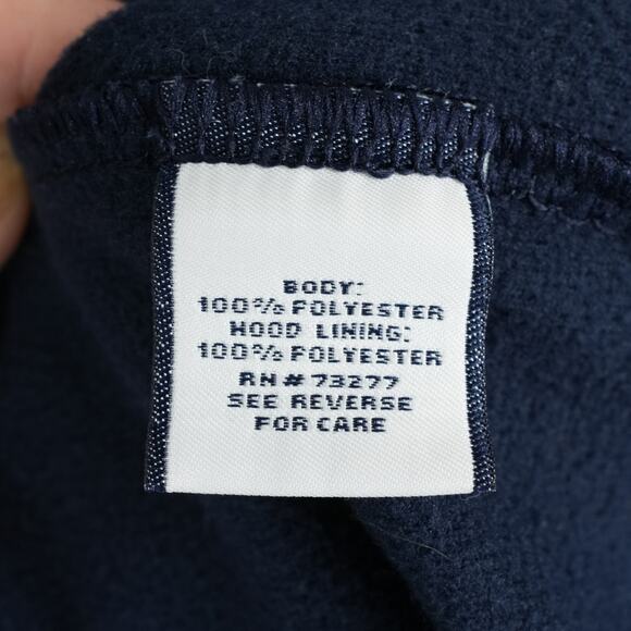 Fila Sport Hoodie Jacket Mens XL Navy Blue Full Zip Athletic Performance Tech - Picture 7 of 9